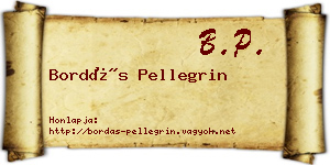 Bordás Pellegrin névjegykártya